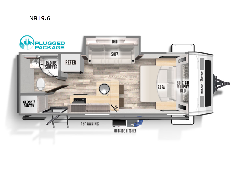 NoBo Travel Trailer with off-road features