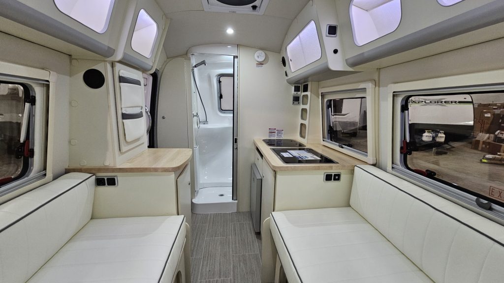 Pastel Pink Barefoot Camper Interior