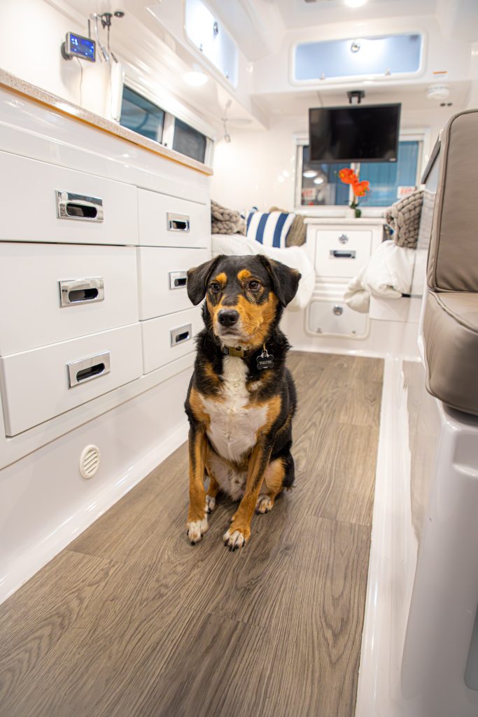 Interior of Oliver Travel Trailer